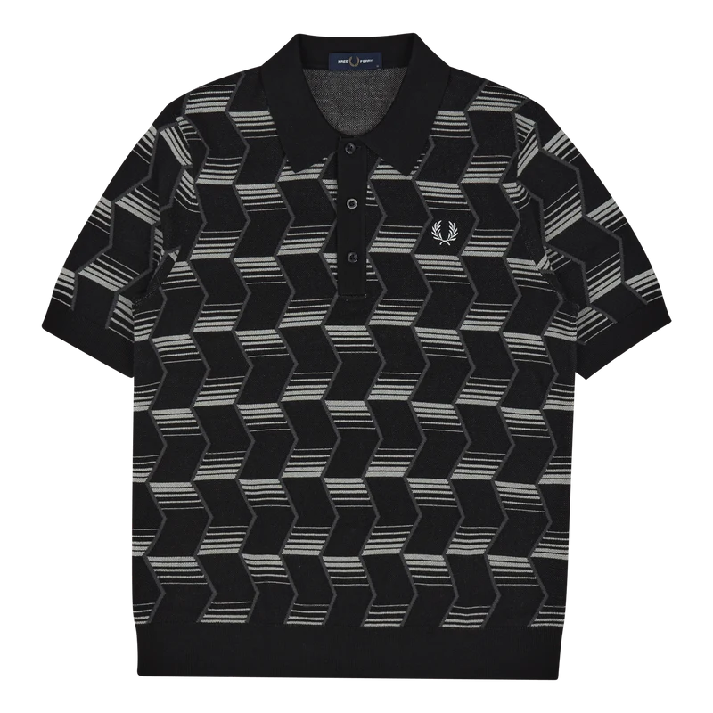 Fred Perry Chevron Stripe Knit Shirt 102