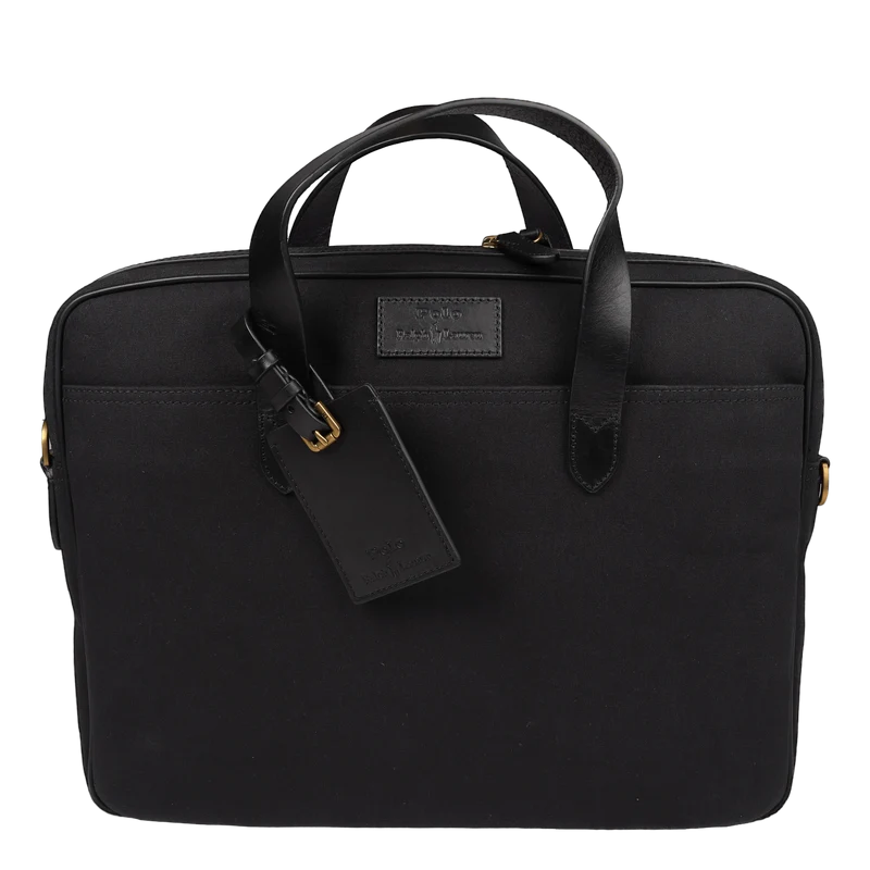Polo Ralph Lauren Leather-Trim Canvas Briefcase