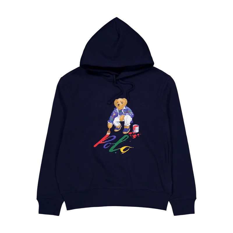 Polo Ralph Lauren Graphic Fleece Hoodie Cr23 Cruise Paint Bear