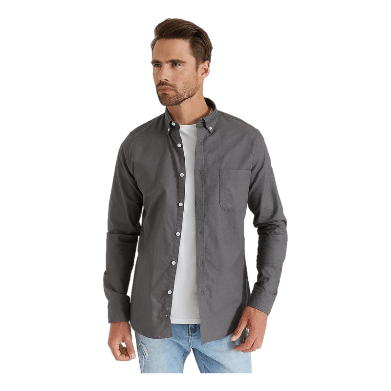 Studio Total Studio Total Melker Oxford Shirt Asphalt