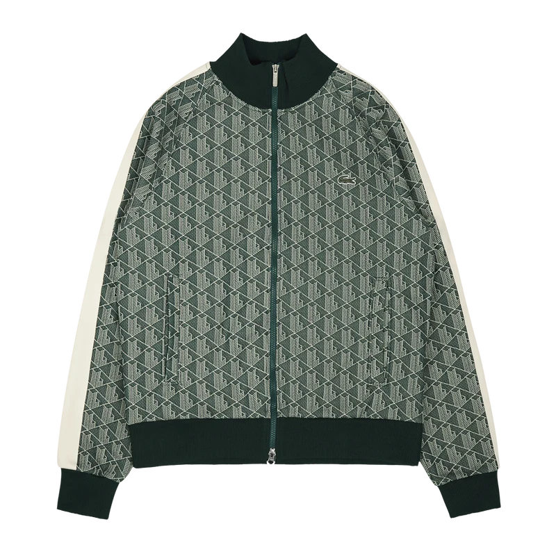 Lacoste Regular Fit Monogram Zip Sweat