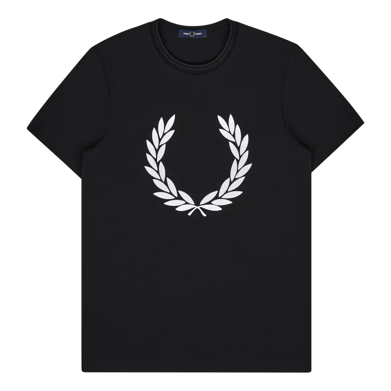 Fred Perry Flock Laurel Wreath Tee 184