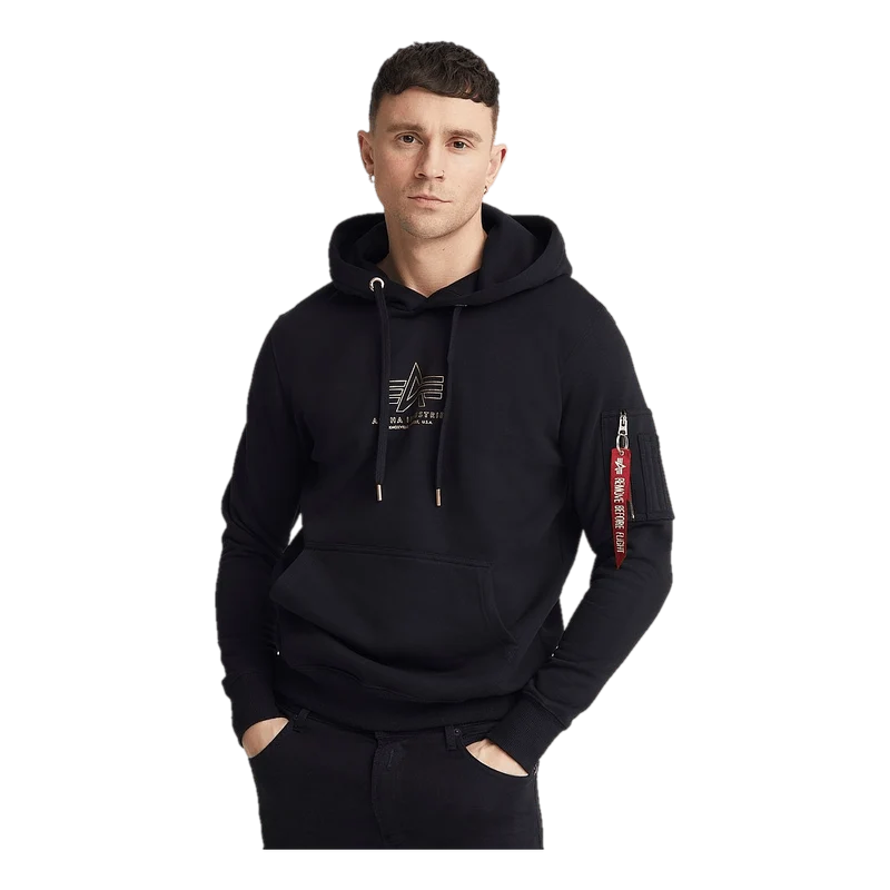 Basic Hoody Ml Foil Print 03