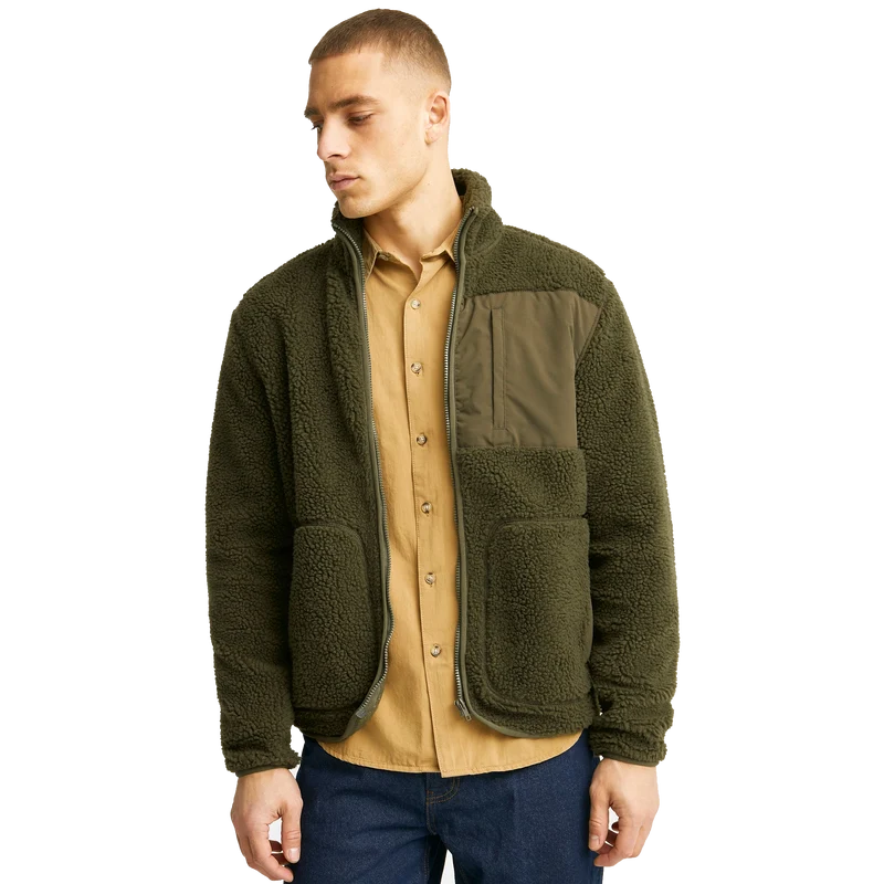 Studio Total Contrast Pile Jacket