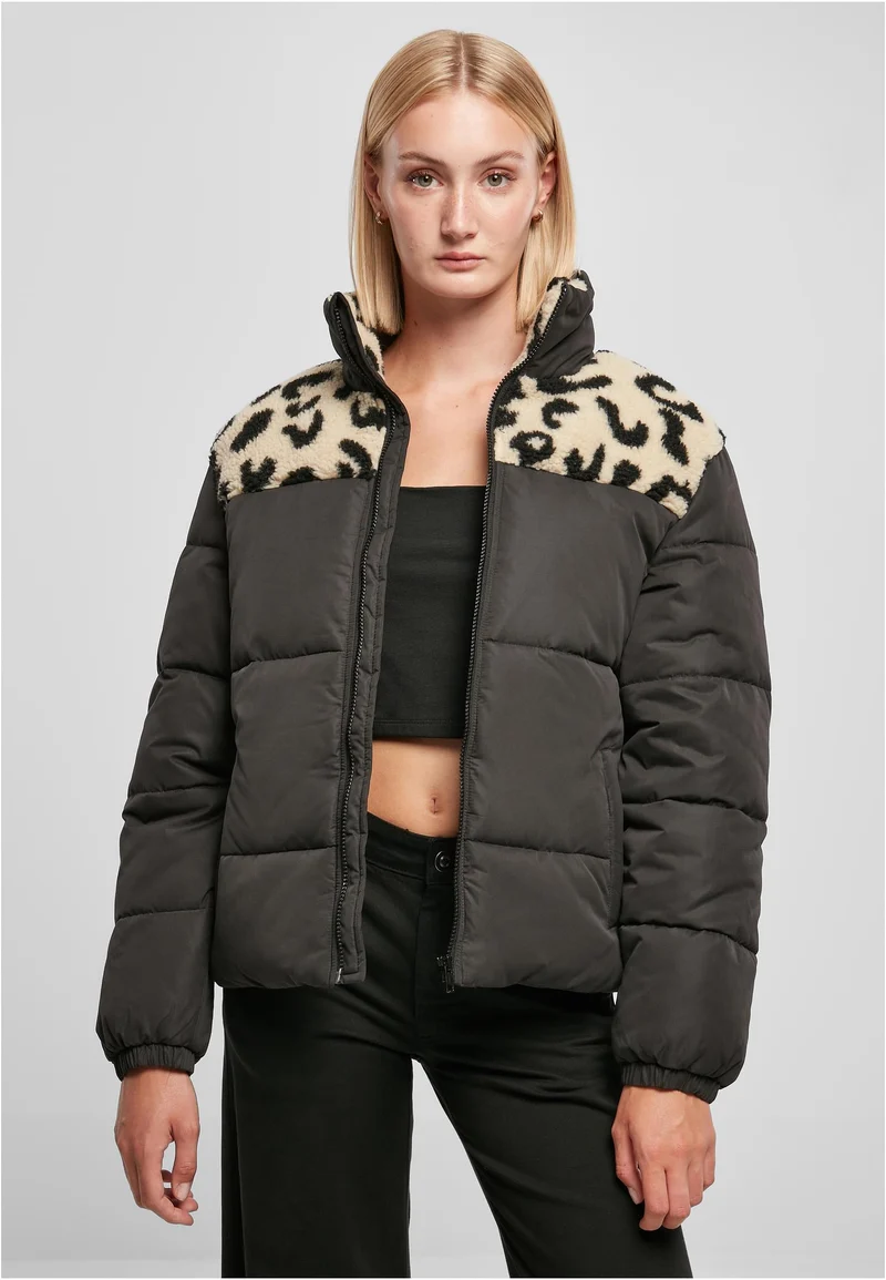 UC AOP Sherpa Mixed Puffer Jacket