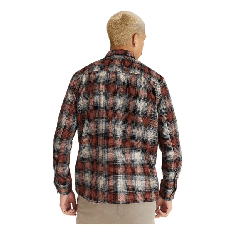 Nudie Jeans Sten Shadow Check Wool Poppy Red