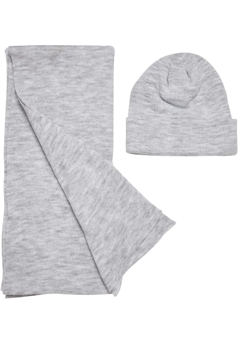 UC Recycled Basic Beanie and Scarf Set