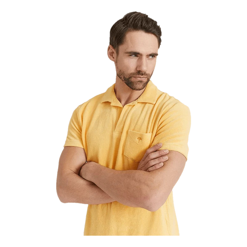 Solid Terry Shirt Peach
