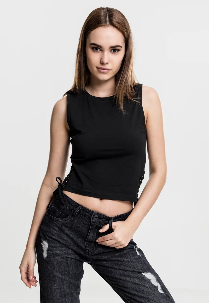 UC Lace Up Cropped Top