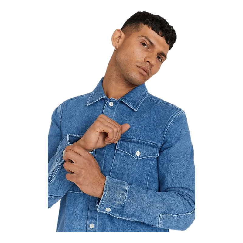 18. D2. Reg Denim Shirt Town Indigo