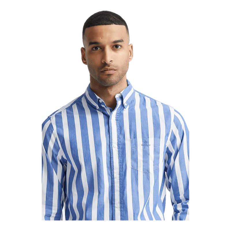D2.reg Wide Poplin Stripe Bd College