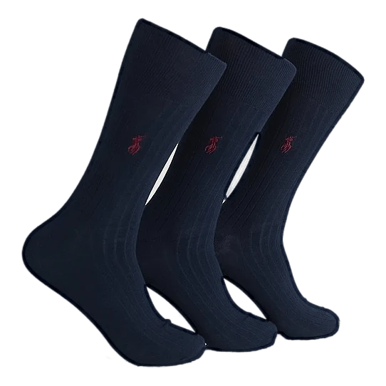 Polo Ralph Lauren Ribbed Crew Sock 3-Pack