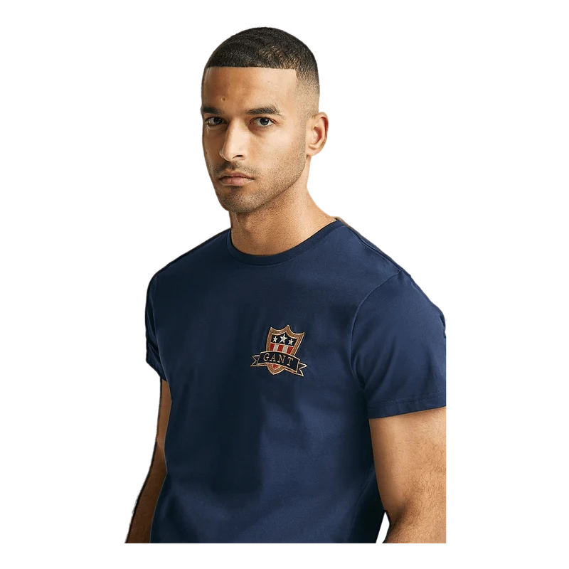 D1. Gant Banner Shield Ss T-sh Evening