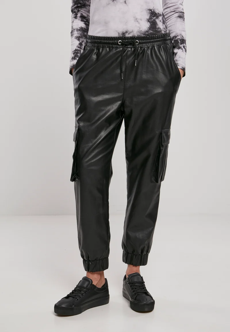 UC Faux Leather Cargo Pants