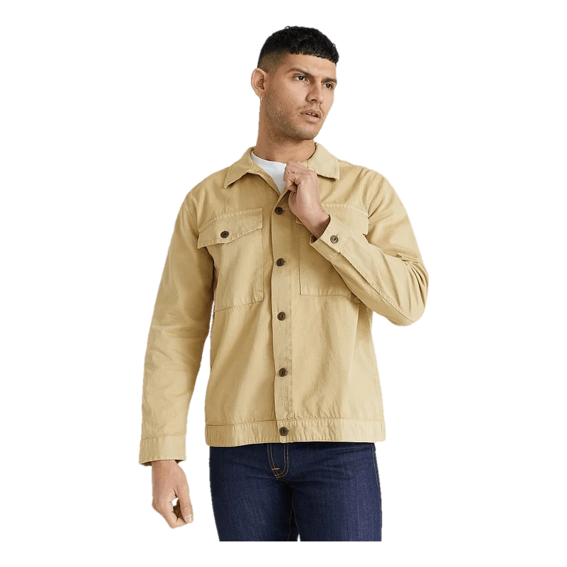 Nudie Jeans Colin Utility Overshirt Oat