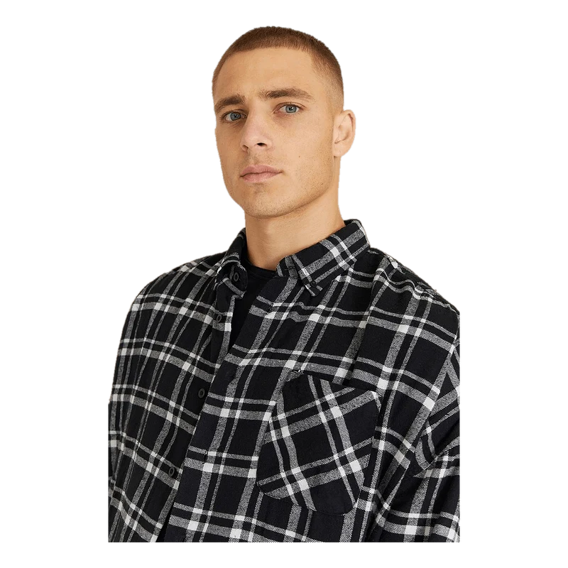 Boxy Flannel Shirt Check