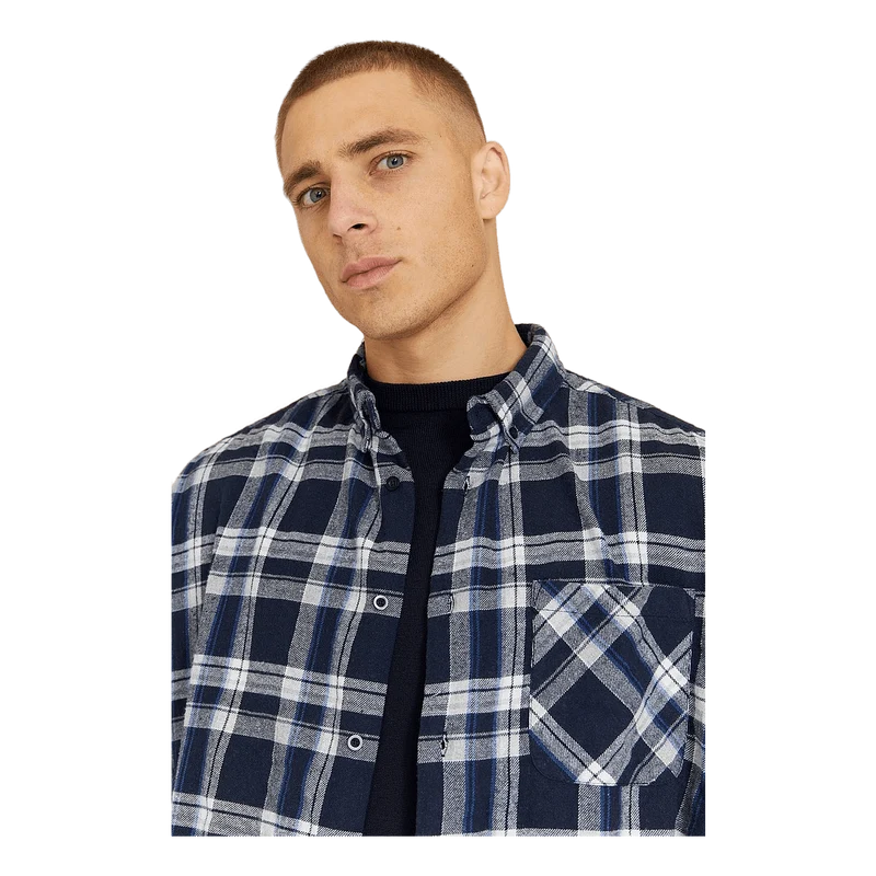 Boxy Flannel Shirt Check