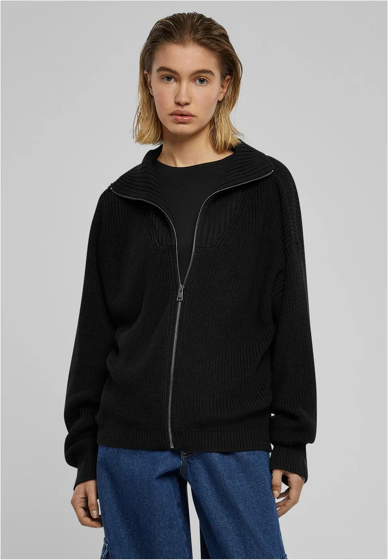 UC Knitted Zip Cardigan