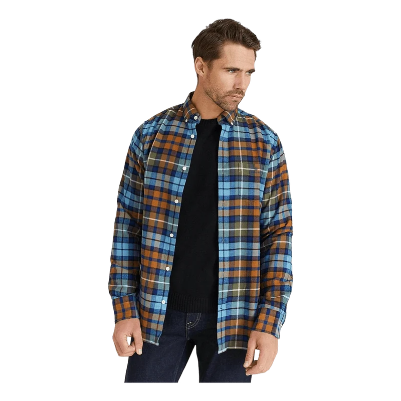 D1. Reg Flannel Check Bd Adriatic