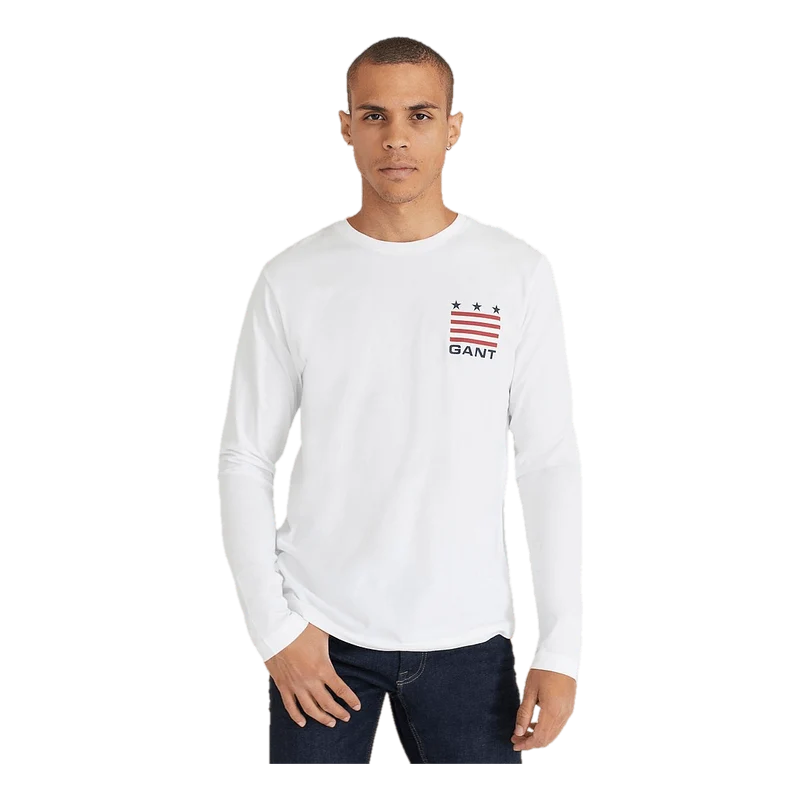 D1. Gant Retro Shield Ls T-shi