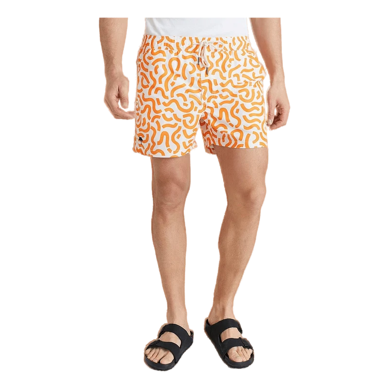 Flamingo Swim Shorts Doodle