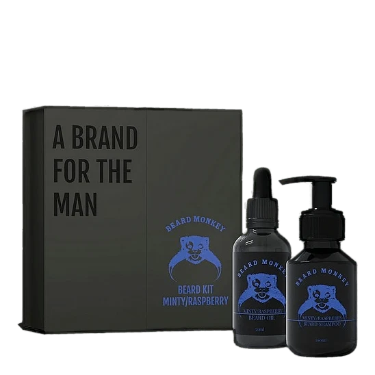 Beard Monkey Gift-set Oil/sham Minty / Raspberry
