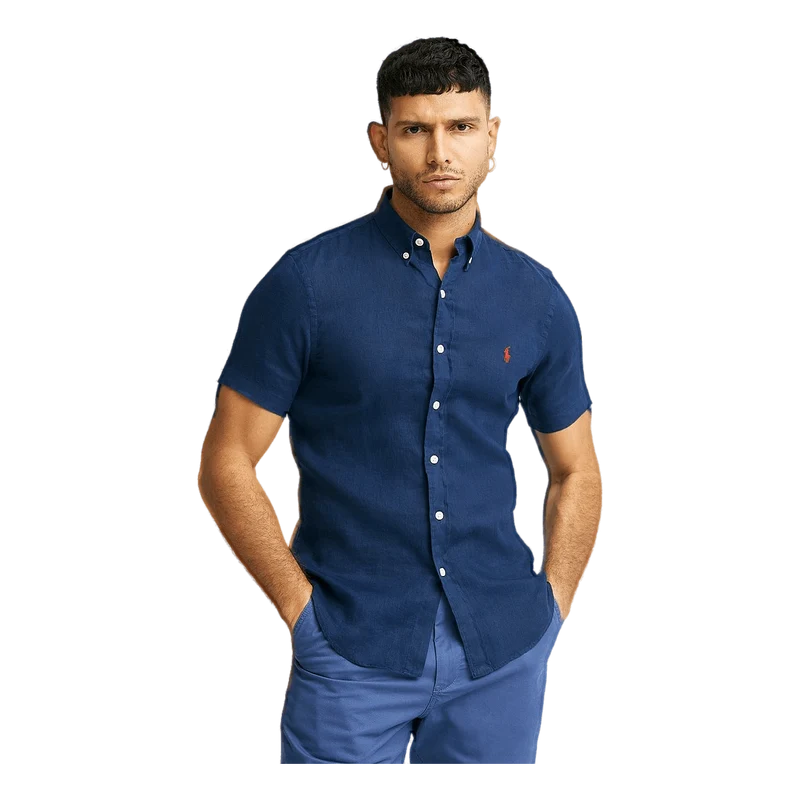 Polo Ralph Lauren Slim S/s Pd Linen Shirt
