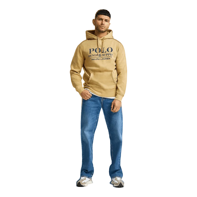 Polo Ralph Lauren D & S Gd Seasonal Fleece Hoodi 005 Vintage Khaki