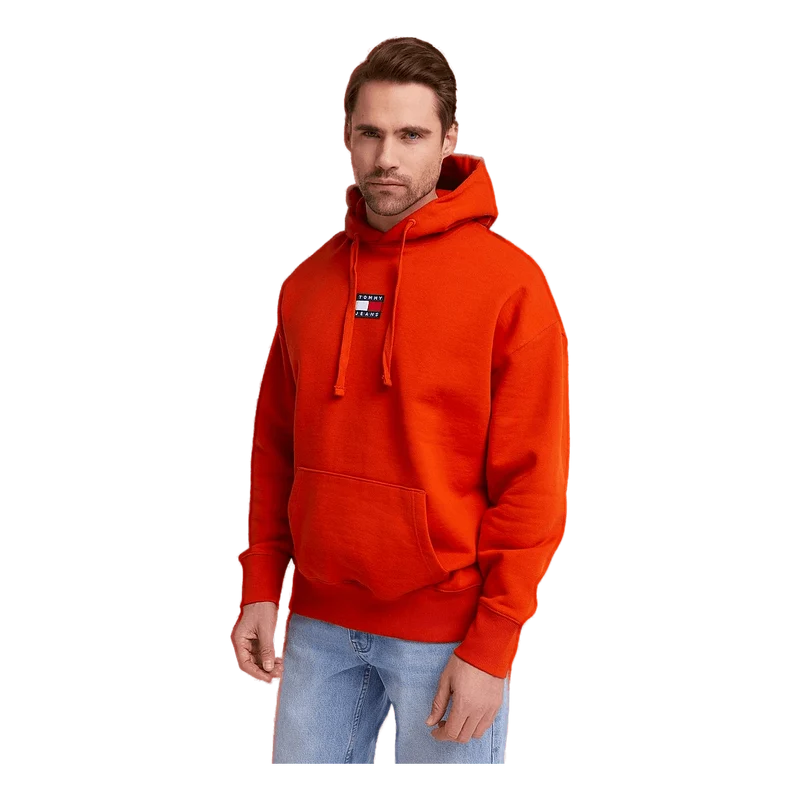Tommy Hilfiger Tjm Tommy Badge Hoodie Deep Crimson