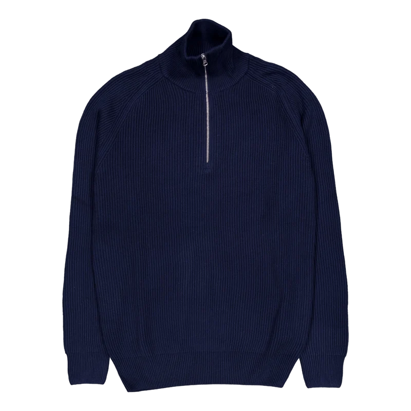 Knit Half Zip 49 Navy