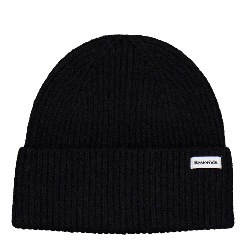 Wool Beanie 09 Black
