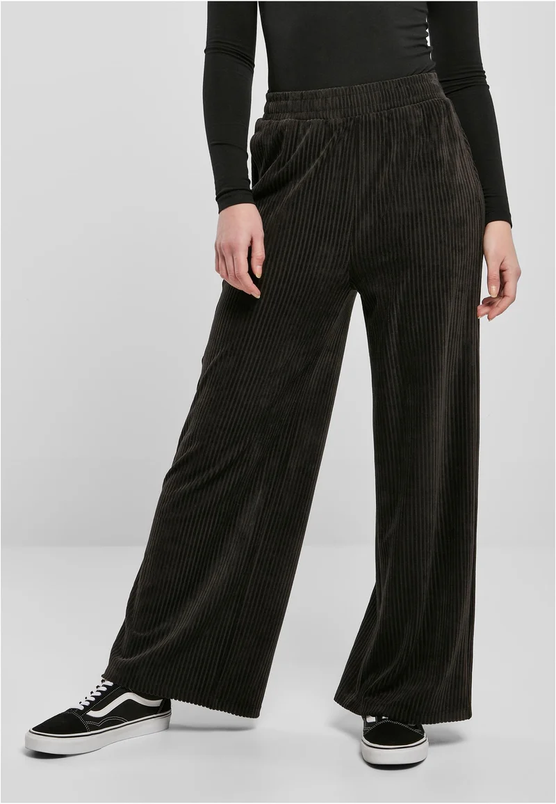 UC Velvet Rib Straight Sweat Pants