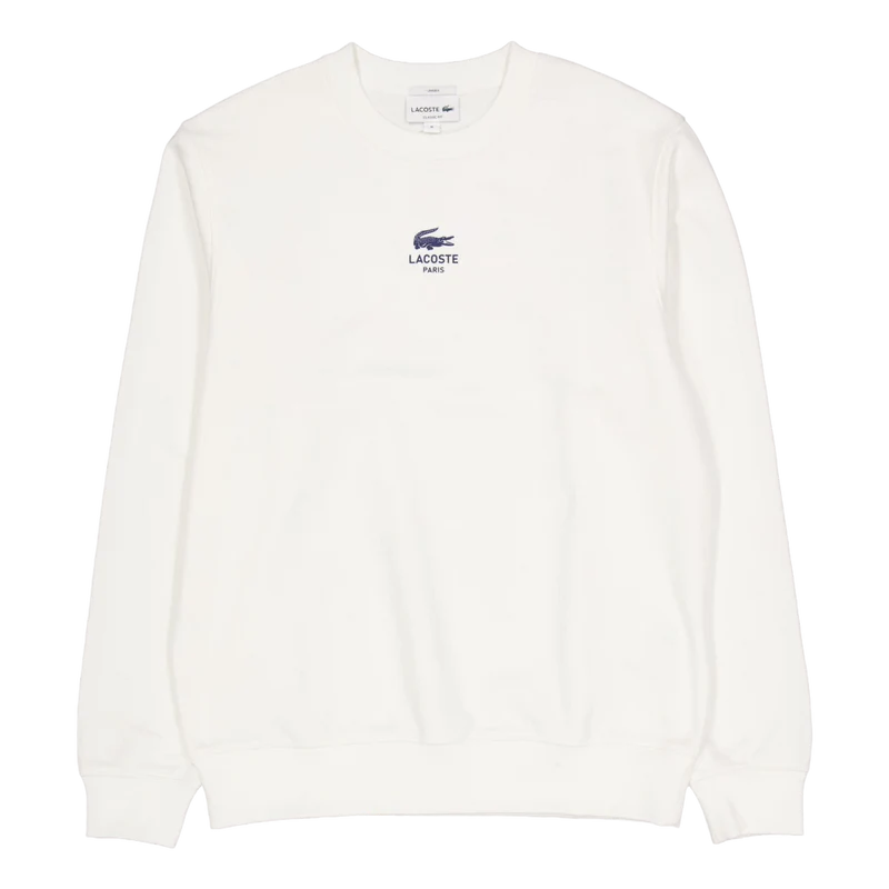 Printed Fleece Sweatshirt 70v White