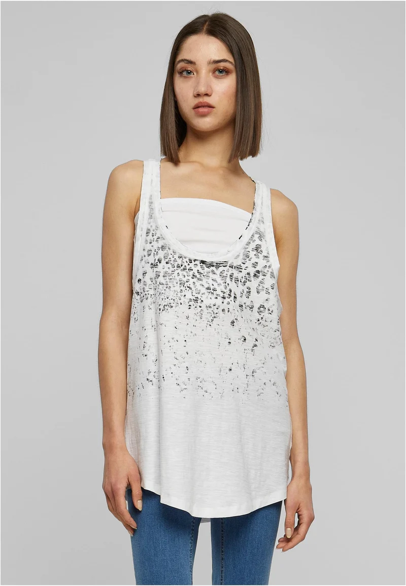 UC Long Leo Print Loose Tank