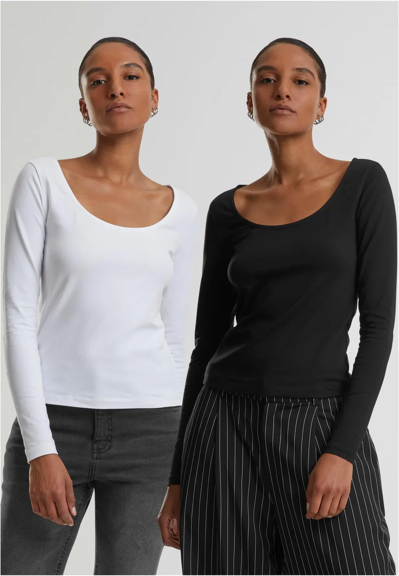 UC Wide Neck Longsleeve 2-Pack