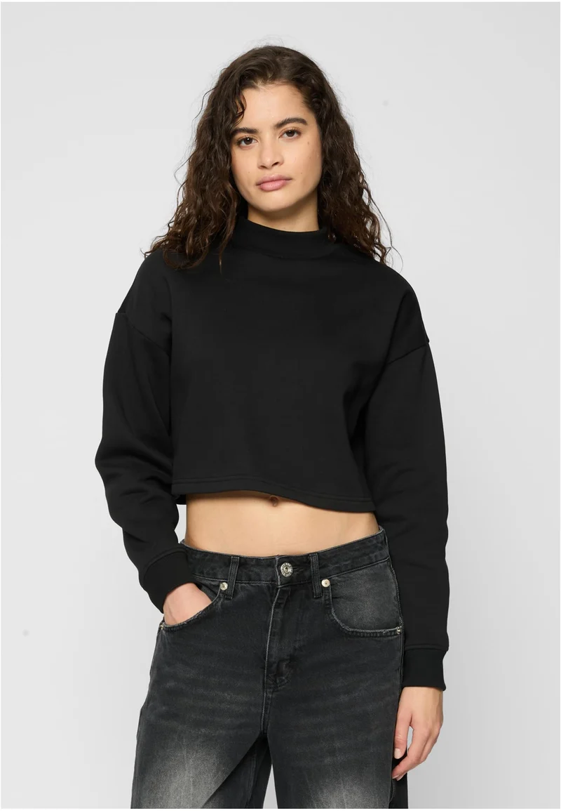 UC Cropped Oversized Sweat High Neck Crew