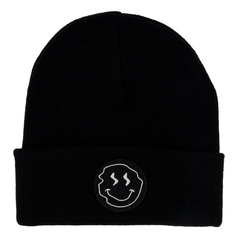 Smiley Beanie Black