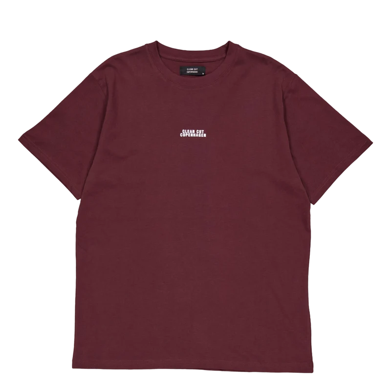 Cohen Brushed Tee Ss Dark Plum