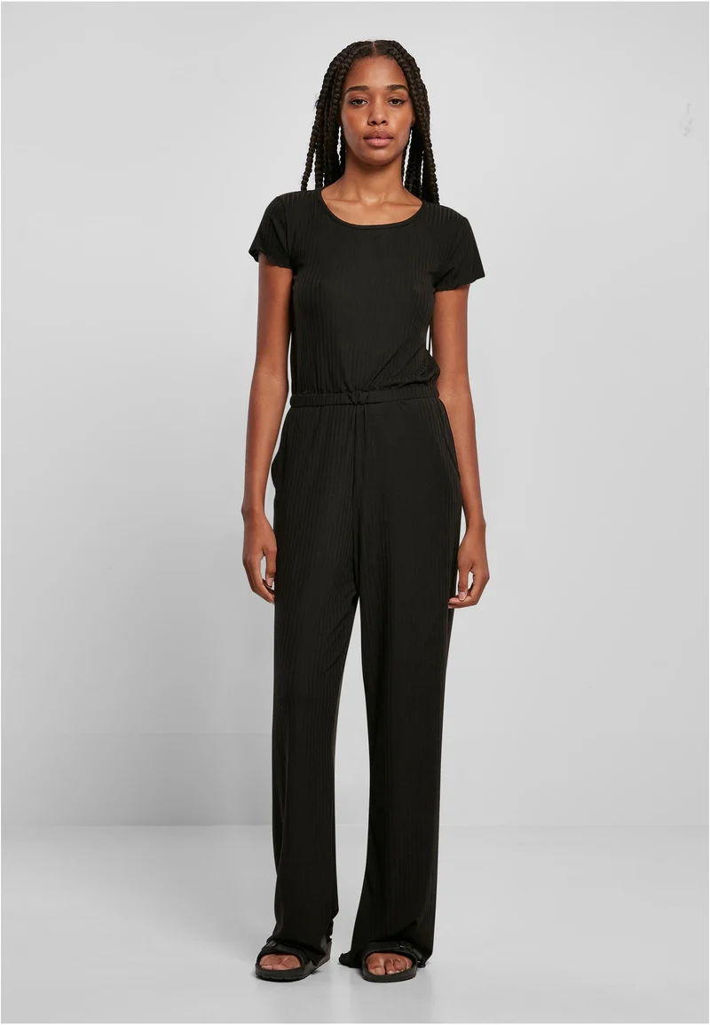 UC Rib Wid Leg Jumpsuit