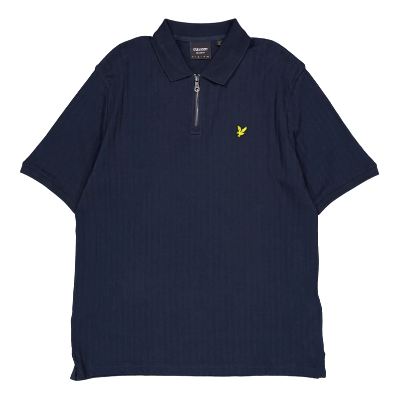 Textured Stripe Polo Shirt Z271 Dark Navy