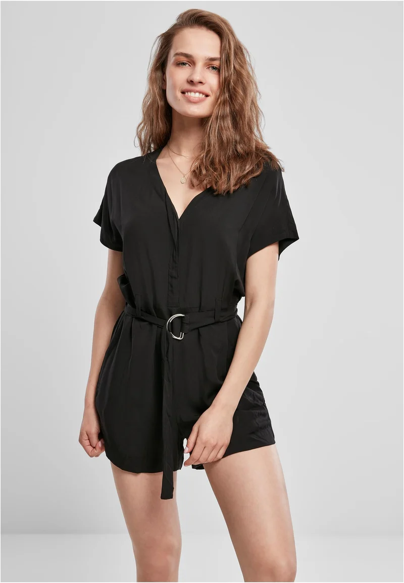UC Short Viscose Belt Jumpsuit