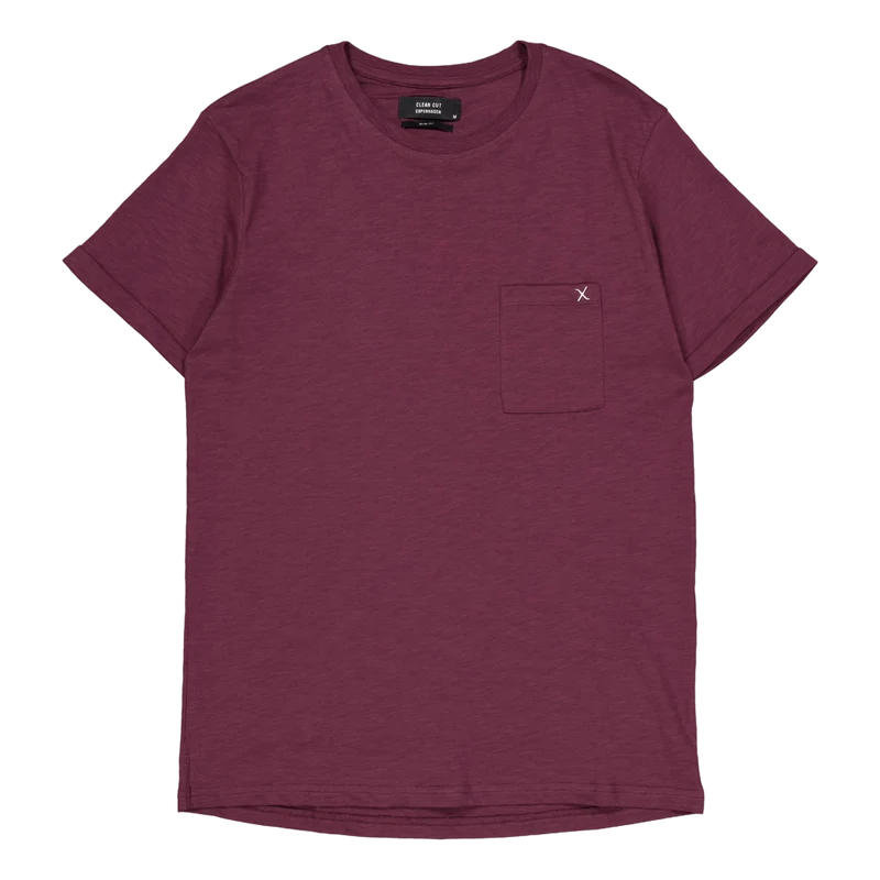 Kolding Organic Tee S/s Dark Plum