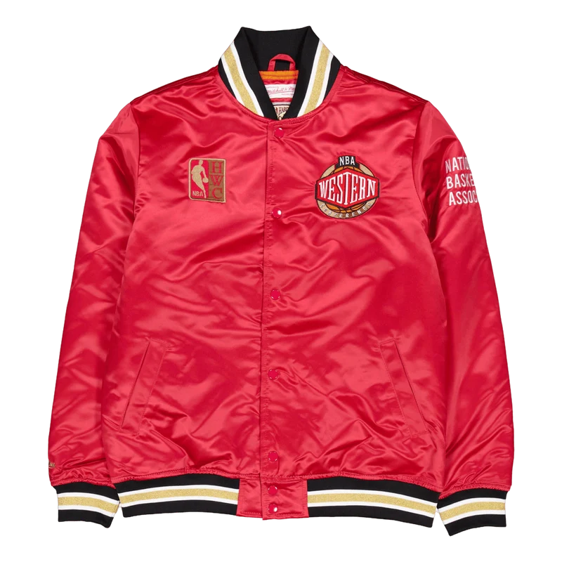 Heavyweight Satin Jacket Scarlet