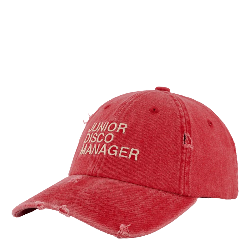 Disco Manager Vintage Dad Cap Washed Red