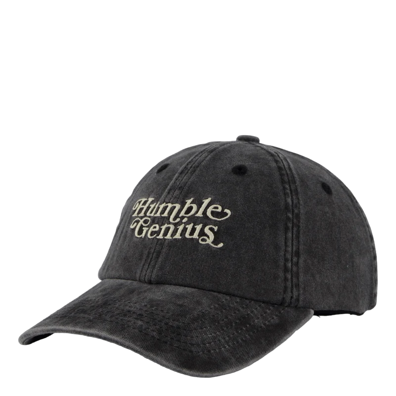 Humble Genius Dad Cap Washed Black