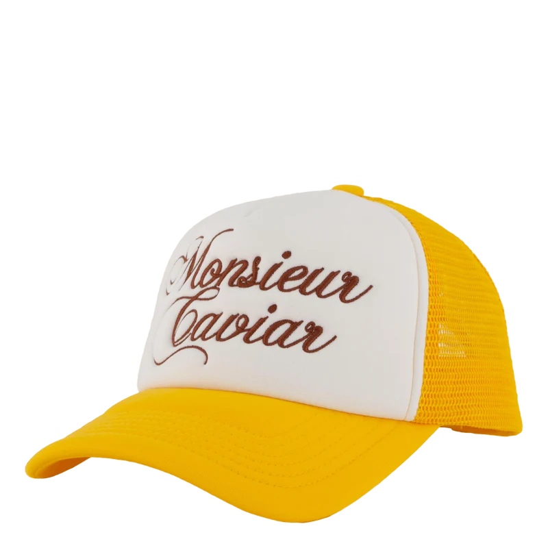 Monsieur Caviar Trucker Cap Yellow