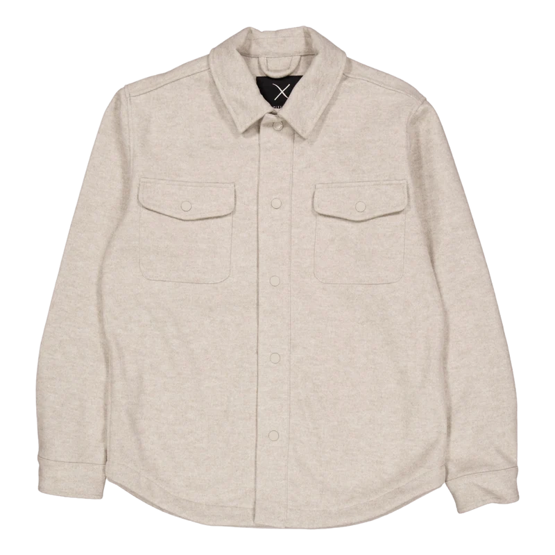 Dean Bonded Overshirt Soft Sand Melange