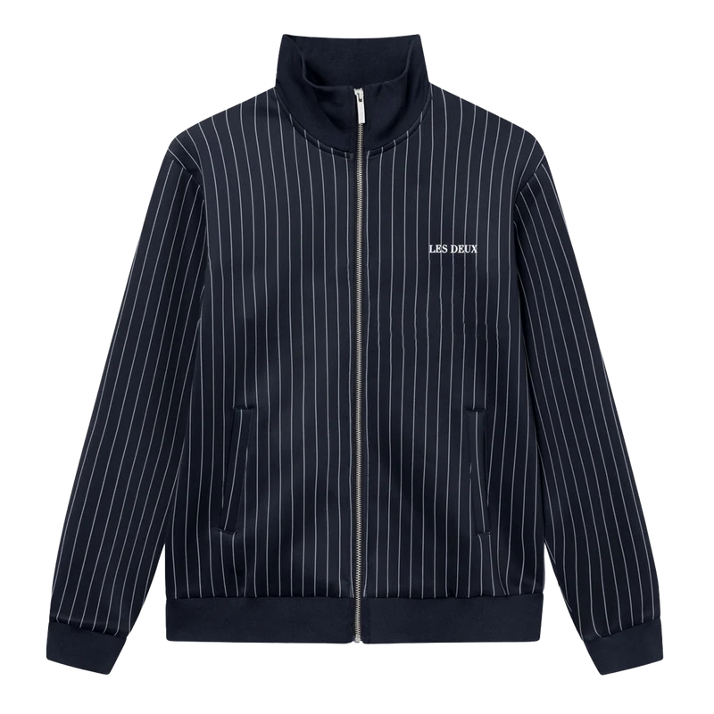 Ballier Pinstripe Track Jacket Dark Navy/light Ivory