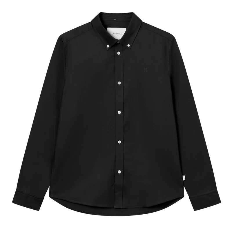 Konrad Oxford Shirt - Seasonal Black