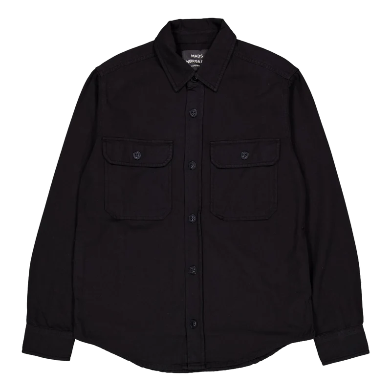 Dyed Canvas Skyler Shirt 1 Black